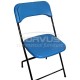nuevas sillas plegables de plastico en color azul resistentes