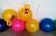 pelotas saltarinas con estampados y colores variados