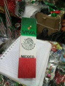 gises, collares y pulseras tricolor para fiestas mexicanas 