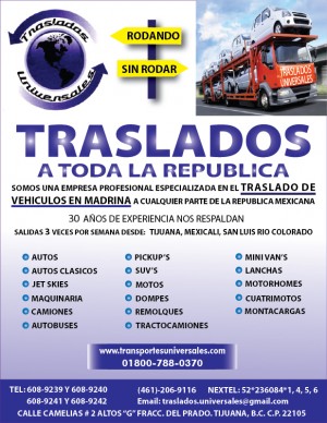 TRASLADOS UNIVERSALE Avisos gratis en Mexico lindo en Tijuana |  TRASLADOS GUADALAJARA = TRASLADOS UNIVERSALES TIJUANA, Traslados Profesionales Universales Tijuana