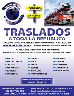 TRASLADOS UNIVERSALE Avisos gratis en Mexico lindo en Tijuana |  TRASLADO DE JETSKIES EN MADRINA TIJUANA = TRASLADOS UNIVERSALES TIJUANA, TRASLADOS UNIVERSALES TIJUANA