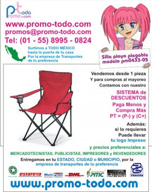 Mauricio Villegas Avisos gratis en Mexico lindo en Coyoac&aacute;n |  Silla plegable playa excursion  pm0433-05, sillas plegables playa