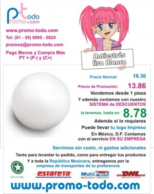Mauricio Villegas Avisos gratis en Mexico lindo en Coyoac&aacute;n |  Pelota antiestres blanca, publicitarias