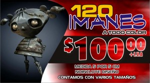  Avisos gratis en Mexico lindo en Le&oacute;n |  ciento veinte imanes, 5x5cm a todo color 