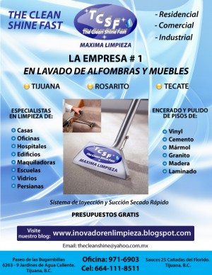 CLEAN SHINE Avisos gratis en Mexico lindo en Playas de Rosarito |  LAVADO ALFOMBRAS,COLCHONES,MUEBLES ROSARITO THE CLEAN SHINE, THE CLEAN SHINE FAST, LIMPIEZA DE OFICINAS TIJUANA, CASAS Y EDIFICIOS