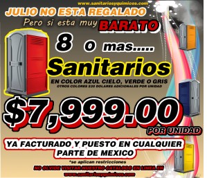 sanitarios portatile Avisos gratis en Mexico lindo en Cuauht&eacute;moc |  sanitarios portatiles super promocion de julio, aproveche