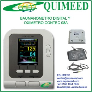 EQUIMEED Avisos gratis en Mexico lindo en Guadalajara |  BAUMANOMETRO DIGITAL Y OXIMETRO CONTEC 08A, EQUIPO MEDICO