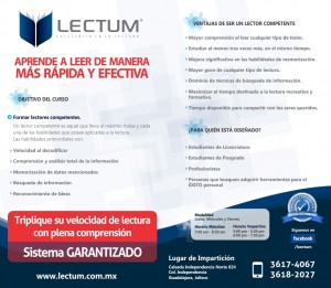 LECTUM Avisos gratis en Mexico lindo en Guadalajara |  Cursos de Lectura R&aacute;pida, LECTUM