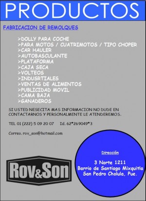  Avisos gratis en Mexico lindo en Puebla |  VENTA DE REMOLQUES UTILITARIOS CARHAULER VENTA DE COMIDA MOTOS MAQUI, REMOLQUES EN MEXICO