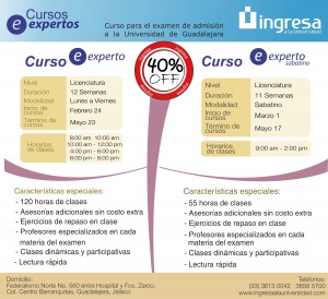Curso Ingresa Avisos gratis en Mexico lindo en Guadalajara |  Cursos de preparaci&oacute;n para el examen udg medicina, Ingresa a la udg