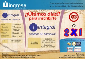 Curso Ingresa Avisos gratis en Mexico lindo en Guadalajara |  Curso para el examen de admisi&oacute;n udg, Entra a la udg