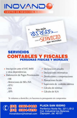  Avisos gratis en Mexico lindo en Guadalajara |  Servicios Contables y Fiscales, No mas atrasos, Contamos con el servicio que necesitas