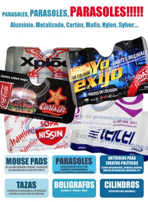 Jonathan Ameneyro Avisos gratis en Mexico lindo en La Paz |  Parasoles para auto, art&iacute;culos promocionales, tapasoles personalizados, Parasoles tapasoles sombras promocionales 