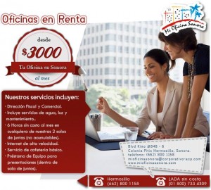Mi Oficina Sonora Avisos gratis en Mexico lindo en Hermosillo |  Renta de oficinas en hermosillo, sonora a partir de $3000 pesos mensua, Oficinas fisicas