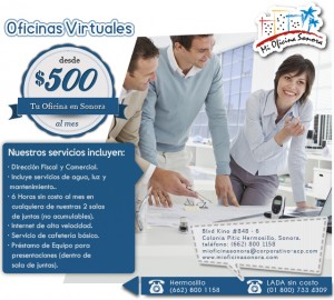 Mi Oficina Sonora Avisos gratis en Mexico lindo en Zinacantepec |  Renta de oficinas virtuales en hermosillo, sonora a partir de $500 , Renta de oficinas virtuales