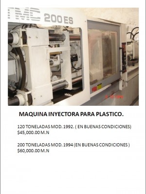  Avisos gratis en Mexico lindo en Tl&aacute;huac |  MAQUINA INYECTORA , PARA PLASTICO.