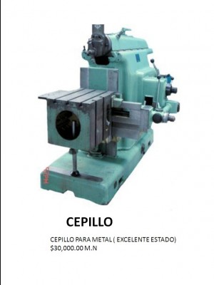  Avisos gratis en Mexico lindo en Tl&aacute;huac |  CEPILLO, PARA METAL