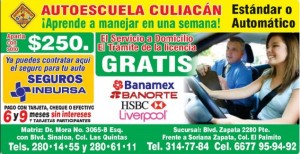 AUTOESCUELA CULIACAN Avisos gratis en Mexico lindo en Cosal&aacute; |  Maneja con precaucion pide tu curso de manejo , Cursos de manejo 