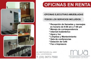  Avisos gratis en Mexico lindo en Zapopan |  OFICINAS AMUEBLADAS, OFICINAS VIRTUALES y SALA DE CONFERENCIAS PARA CURSOS Y TAL, oficinas ejecutivas al instante