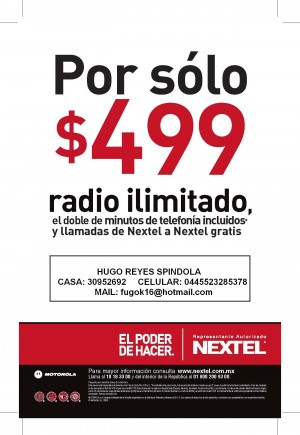  Avisos gratis en Mexico lindo en Tlalpan |  CONTRATA TU NEXTEL DESDE $499 RADIO ILIMITADO DOBLE DE MINUTOS EN TELEFONIA, CONTRATA TU NEXTEL DESDE $499 RADIO ILIMITADO DOBLE DE MINUTOS EN TELEFONIA