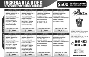 Jos&eacute; Antonio  Avisos gratis en Mexico lindo en Guadalajara |  Curso Para Ingreso a U de G, Universidad de Guadalajara, examen de admisi&oacute;n u de g