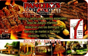 PANCHOS Avisos gratis en Mexico lindo en Soledad de Graciano S&aacute;nchez |  RESTAURANTE PANCHOS, CARNES AL CARBON